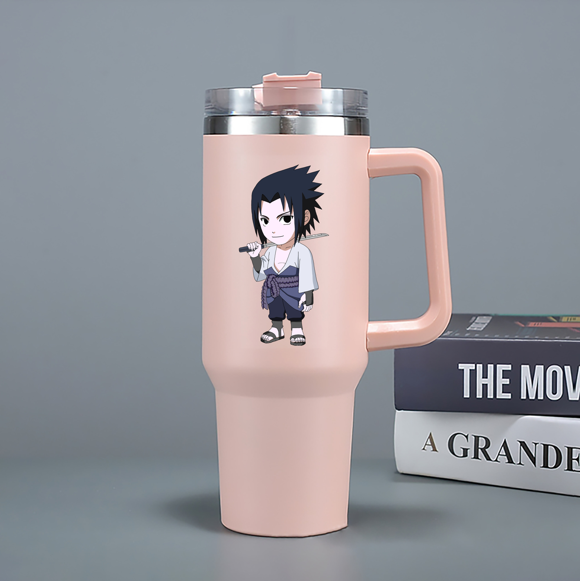 （画像用） NARUTO -ナルト- うちは サスケ Uchiha Sasuke 1200mL車用タンブラー（カラープリント）